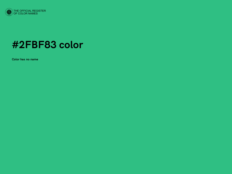 #2FBF83 color image