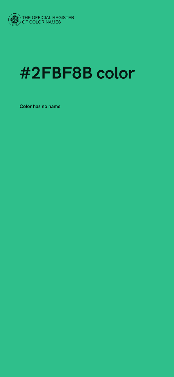 #2FBF8B color image