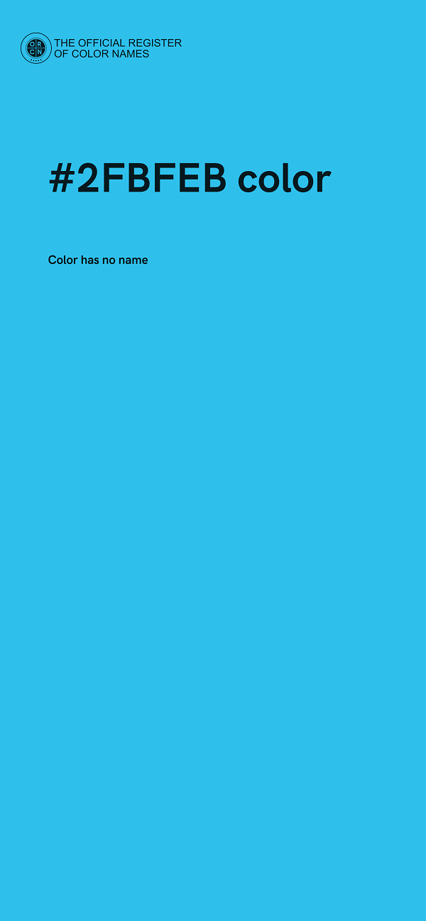 #2FBFEB color image