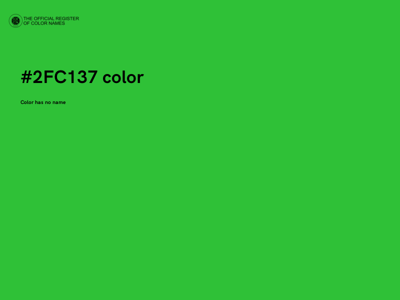 #2FC137 color image