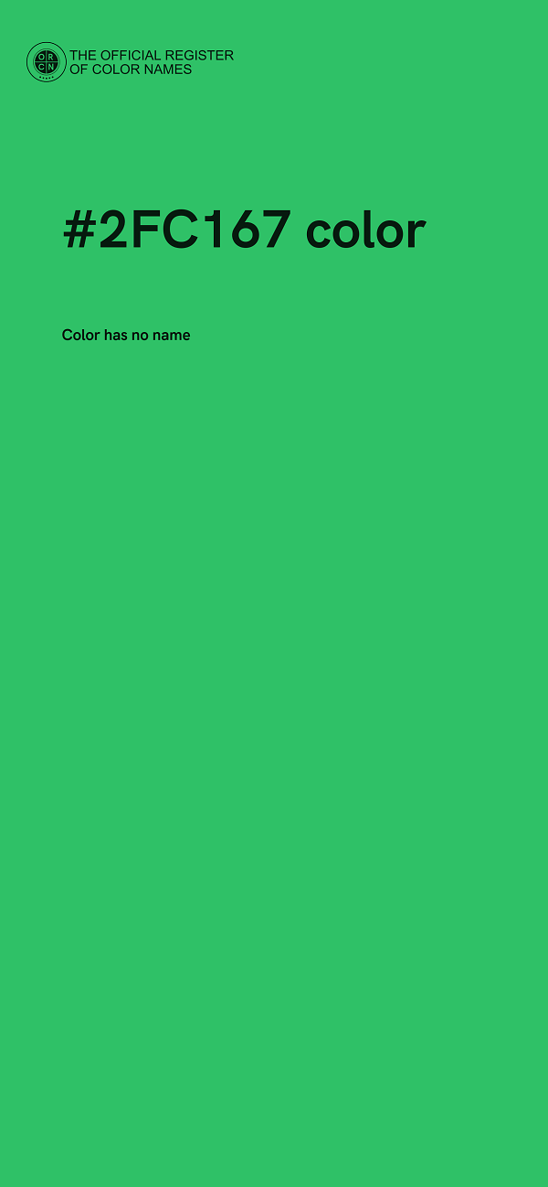 #2FC167 color image