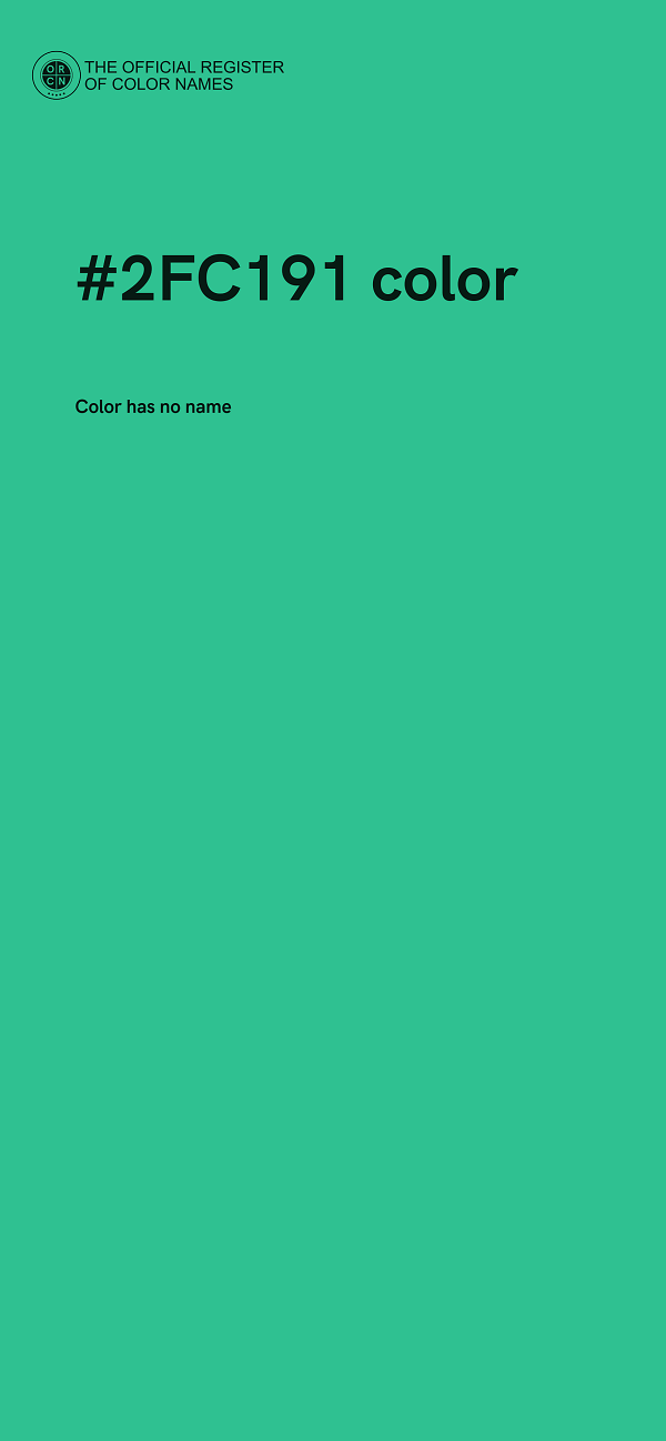 #2FC191 color image