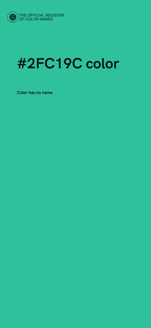 #2FC19C color image