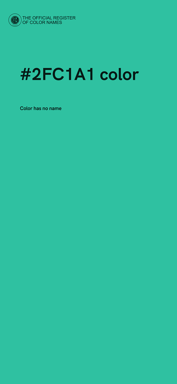 #2FC1A1 color image
