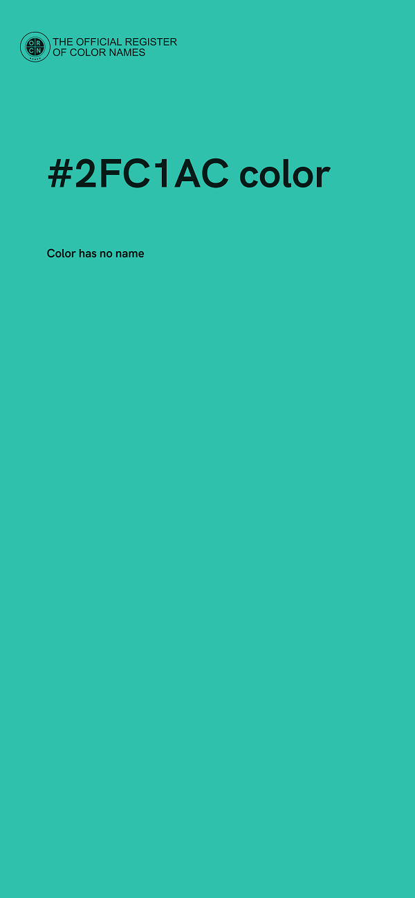 #2FC1AC color image