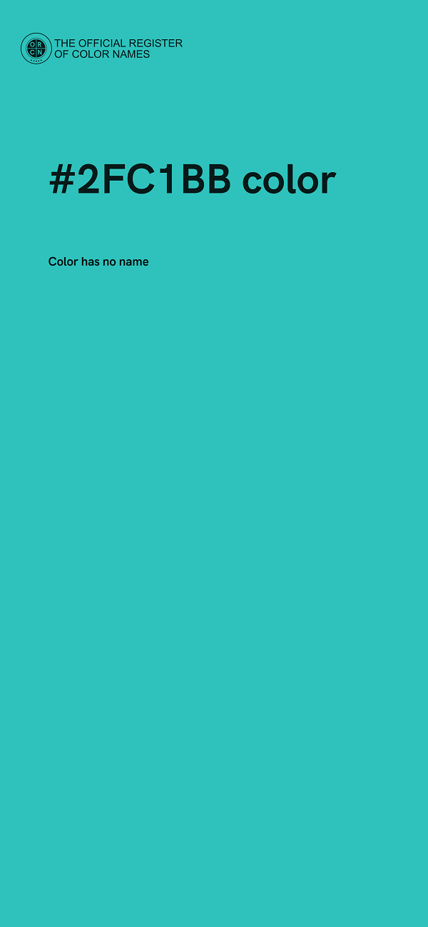 #2FC1BB color image