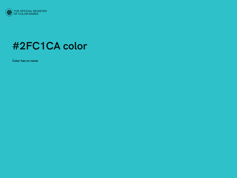 #2FC1CA color image