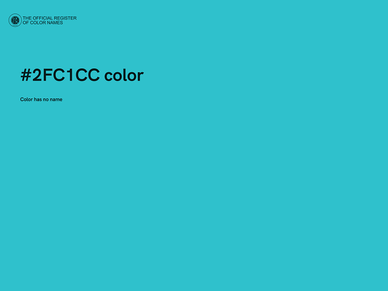 #2FC1CC color image