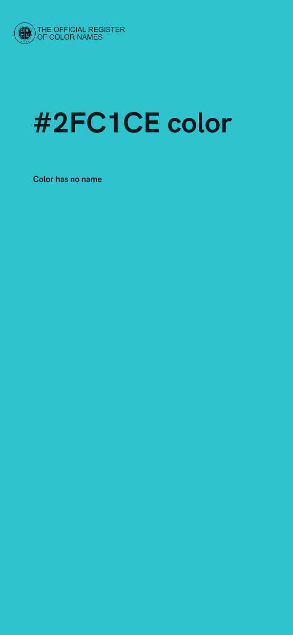 #2FC1CE color image