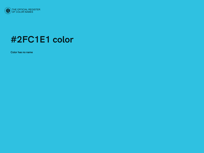 #2FC1E1 color image