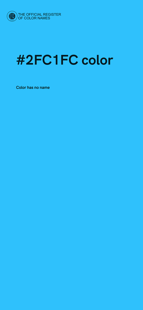 #2FC1FC color image