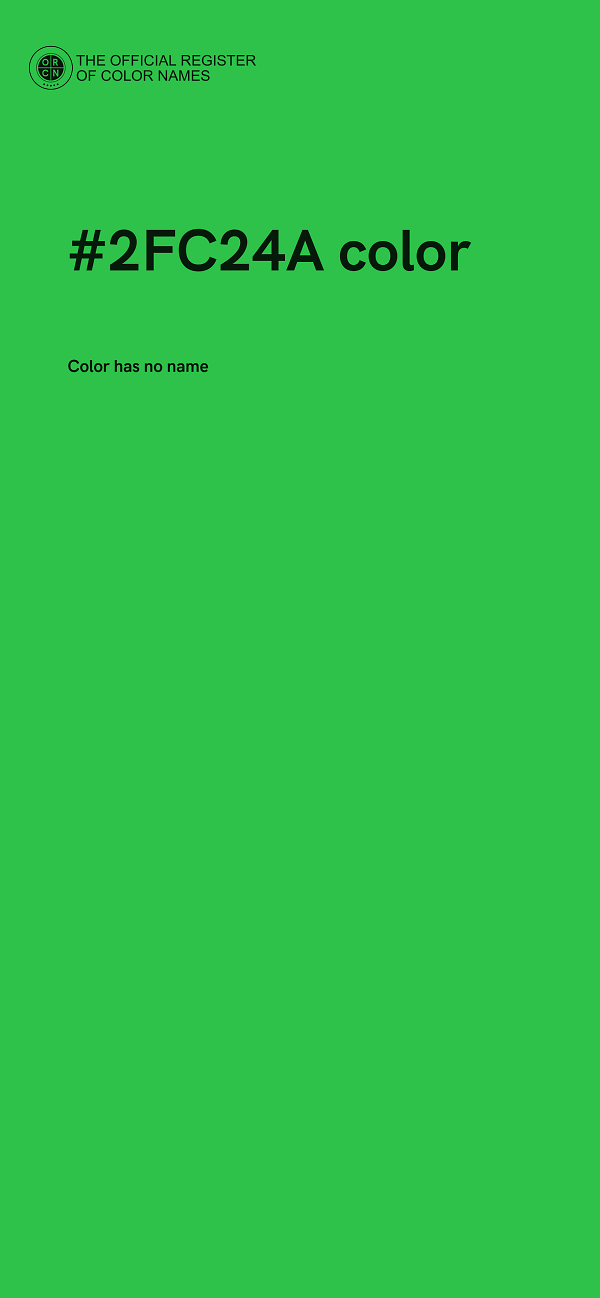 #2FC24A color image