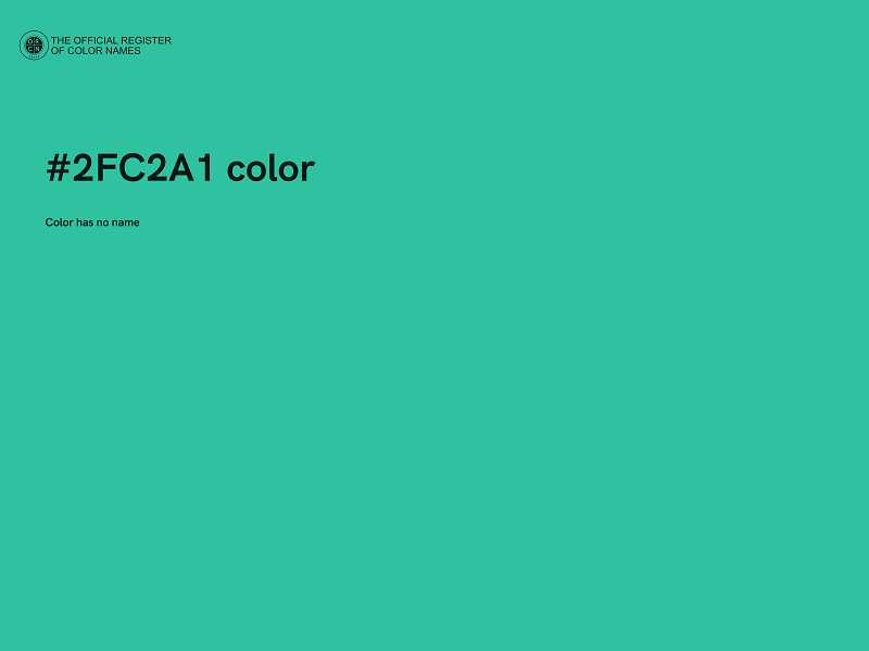 #2FC2A1 color image