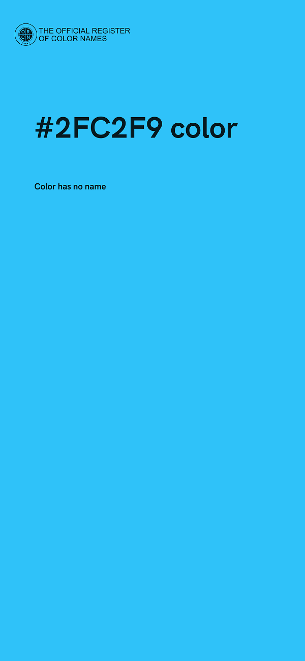 #2FC2F9 color image
