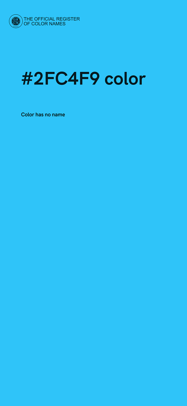 #2FC4F9 color image