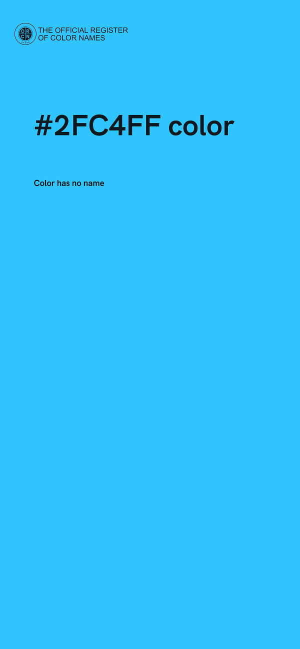 #2FC4FF color image