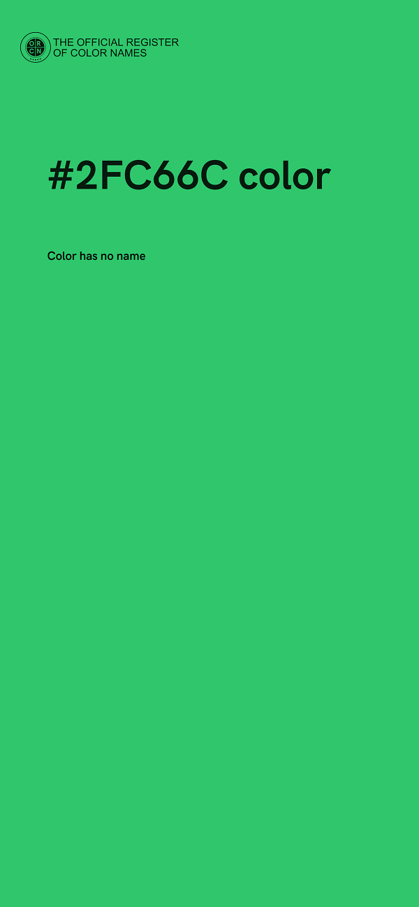 #2FC66C color image