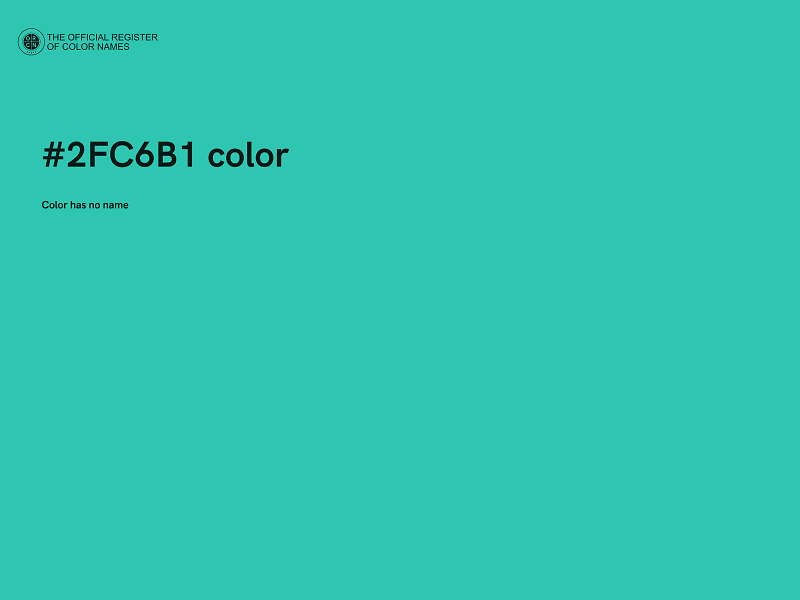 #2FC6B1 color image