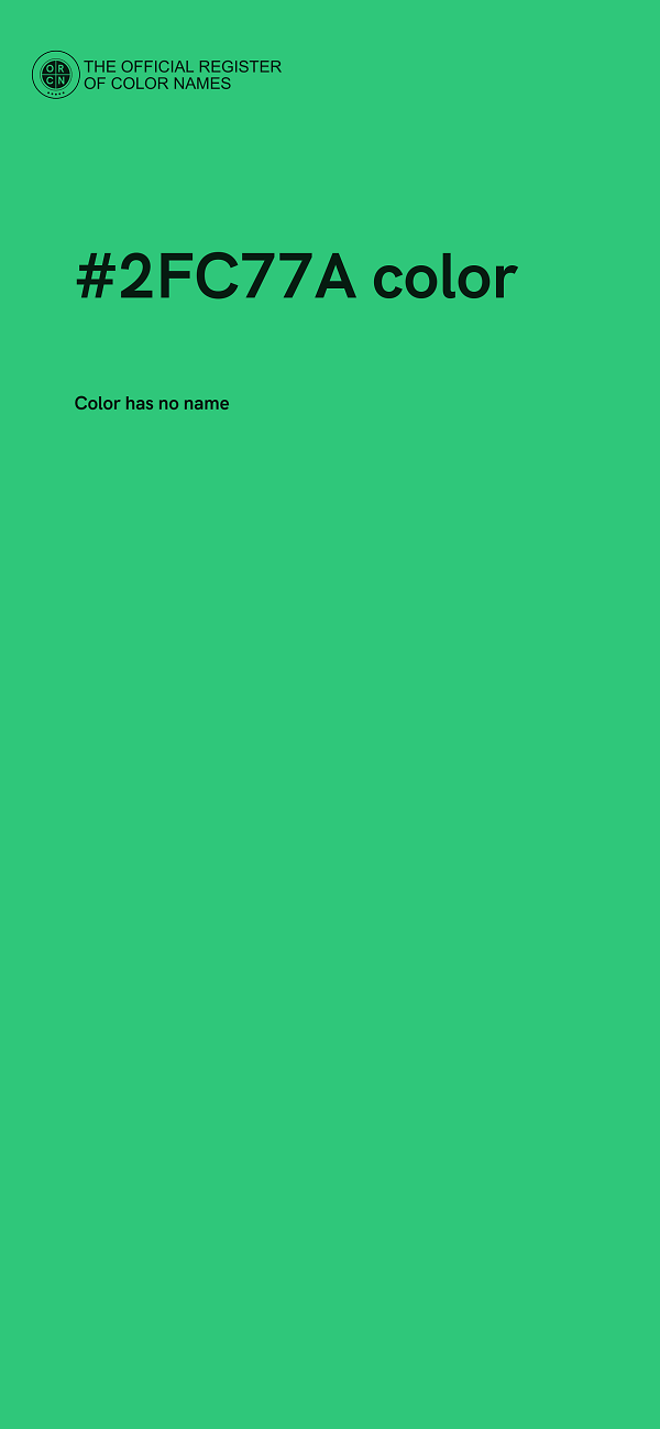 #2FC77A color image