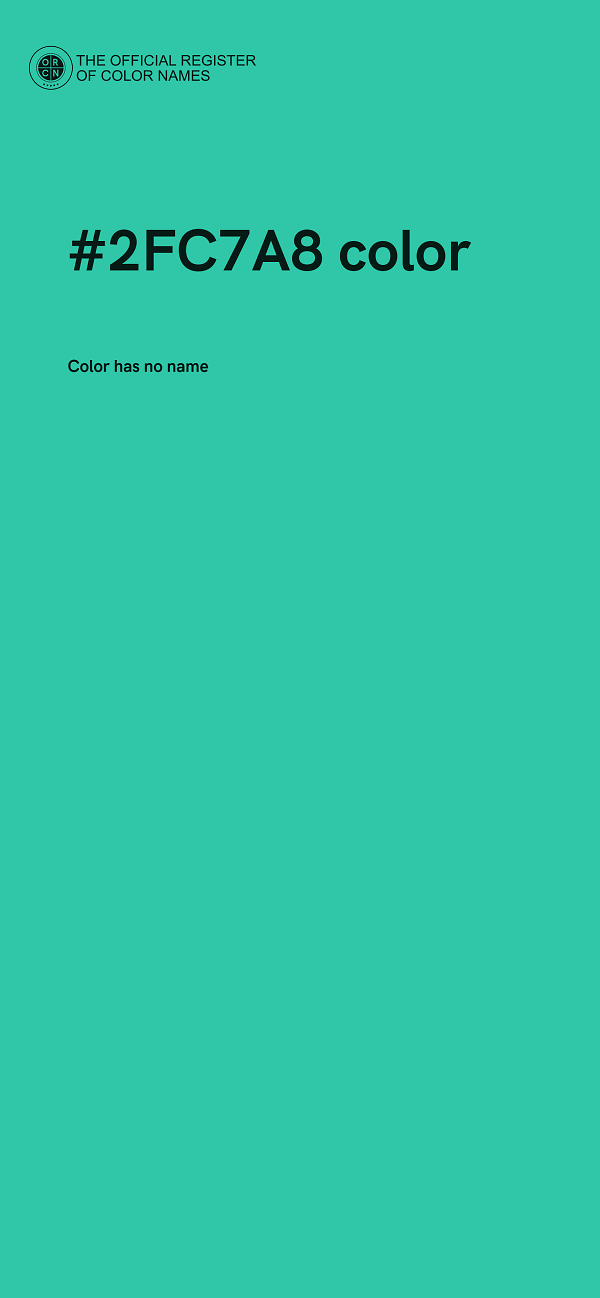 #2FC7A8 color image