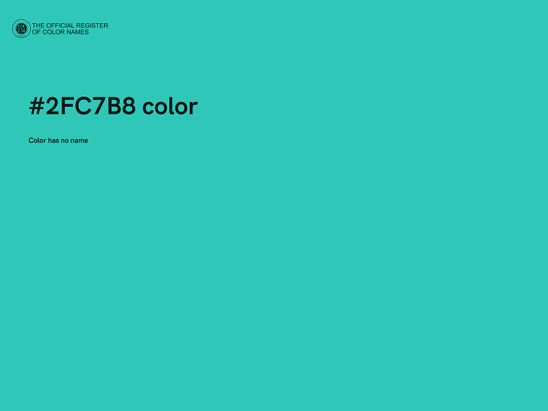 #2FC7B8 color image