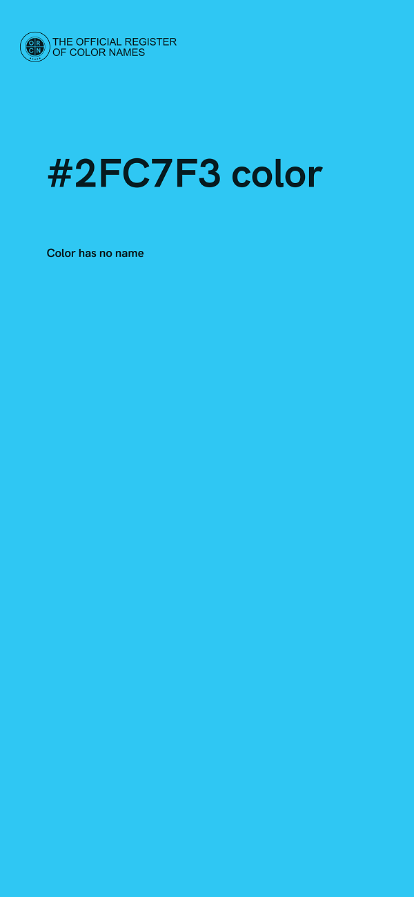 #2FC7F3 color image