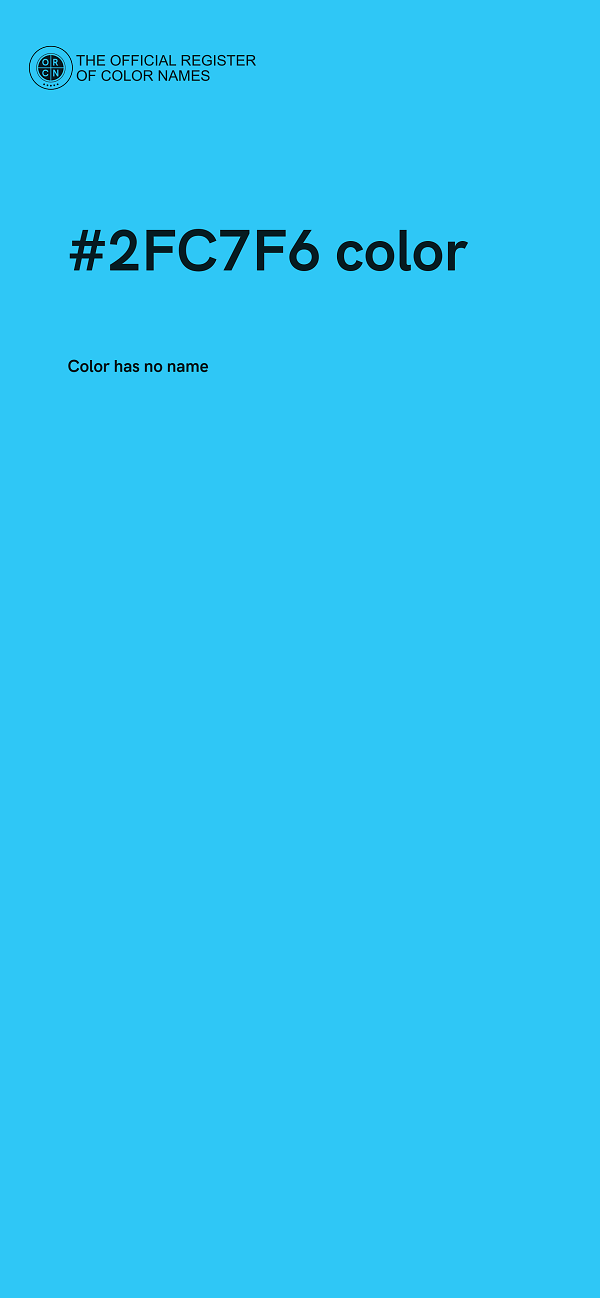 #2FC7F6 color image
