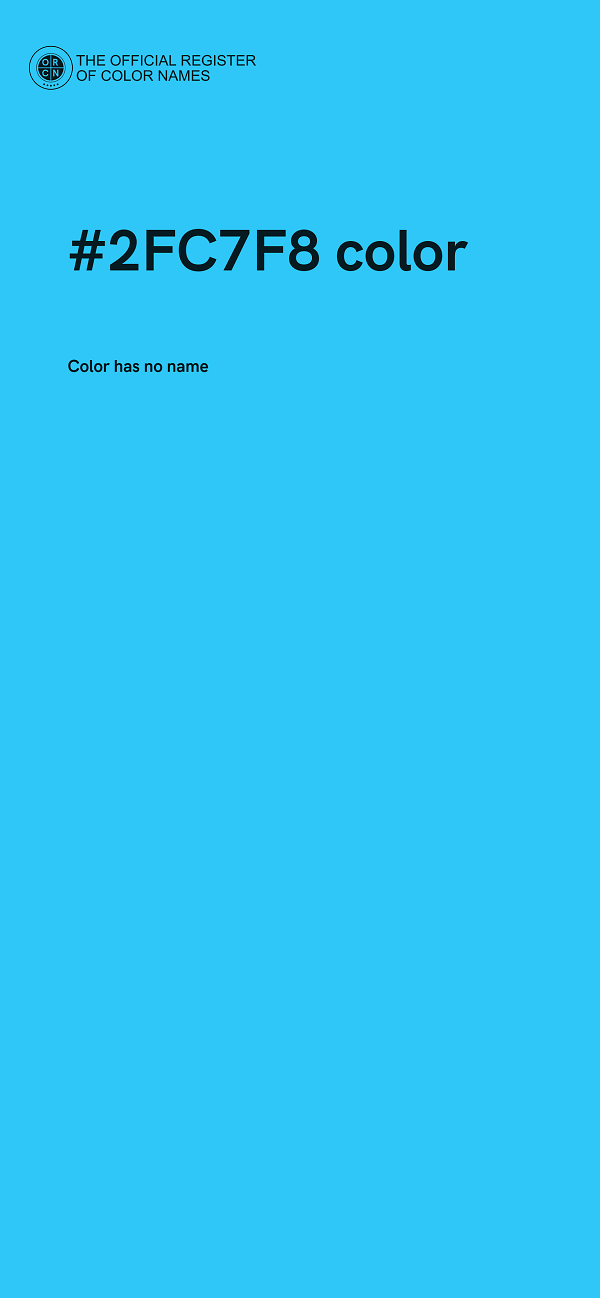 #2FC7F8 color image