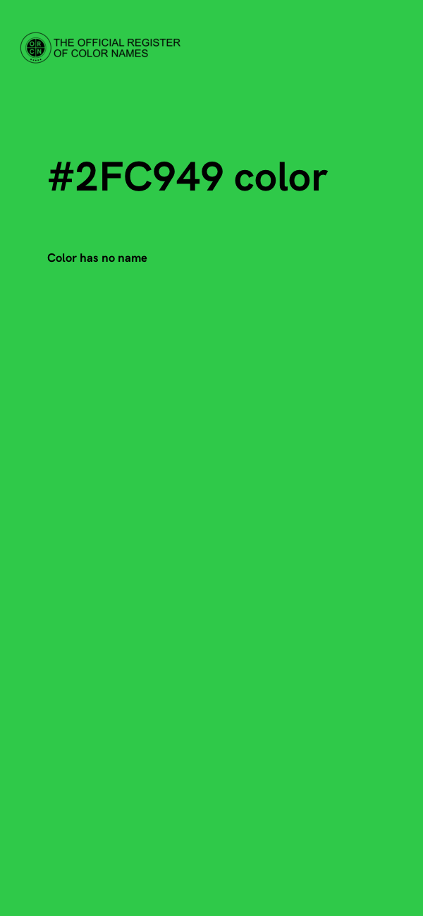 #2FC949 color image