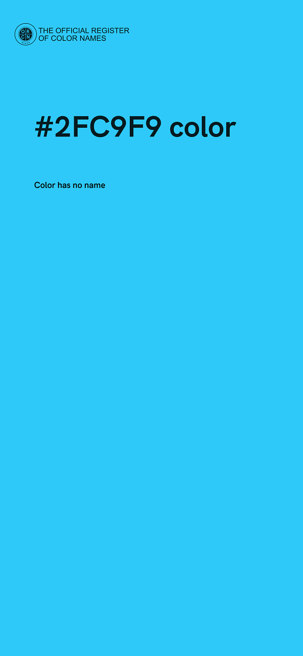 #2FC9F9 color image