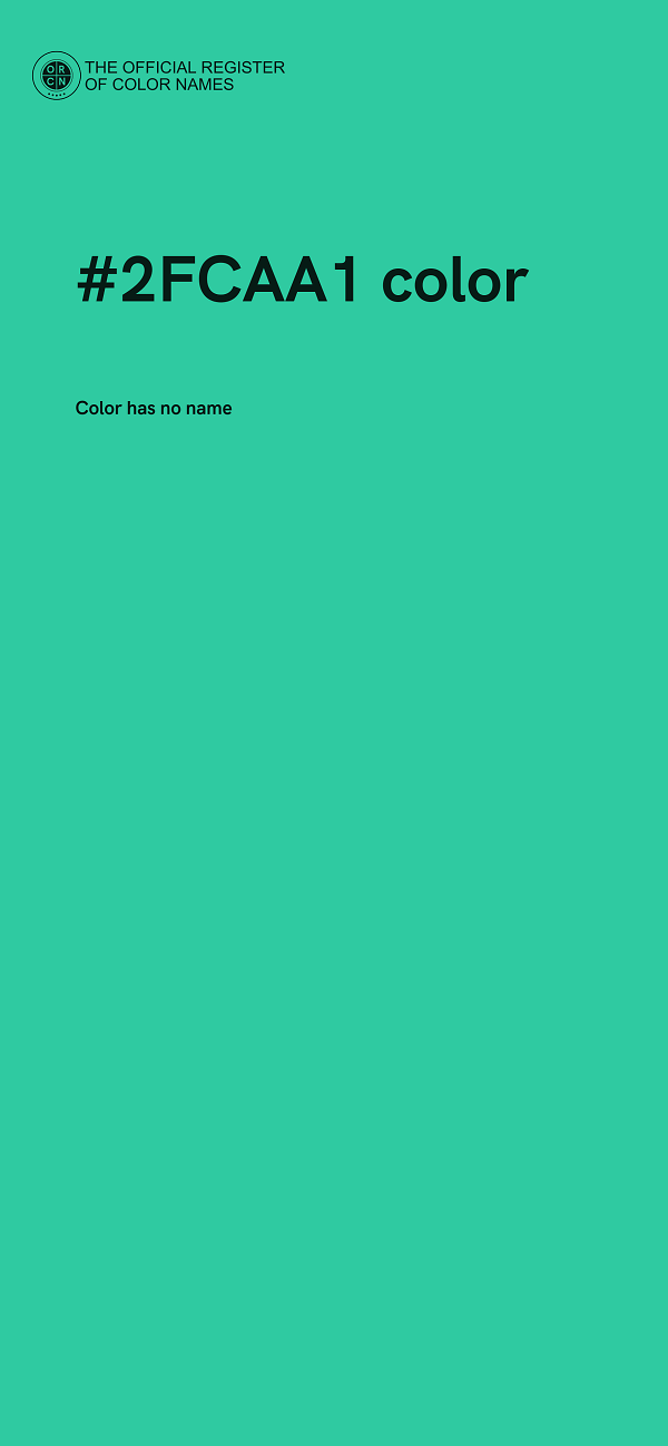 #2FCAA1 color image