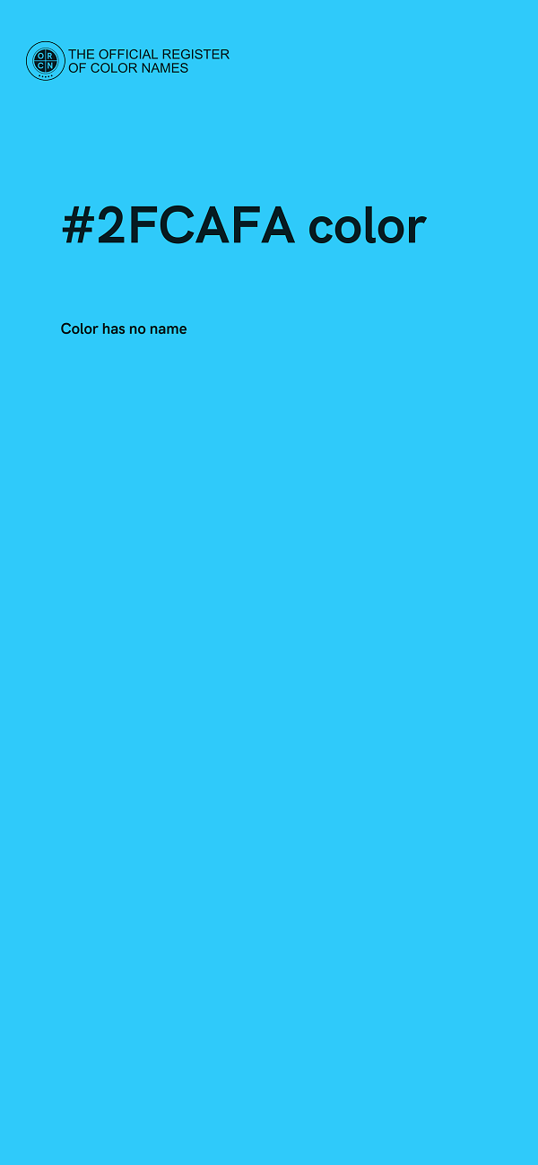 #2FCAFA color image