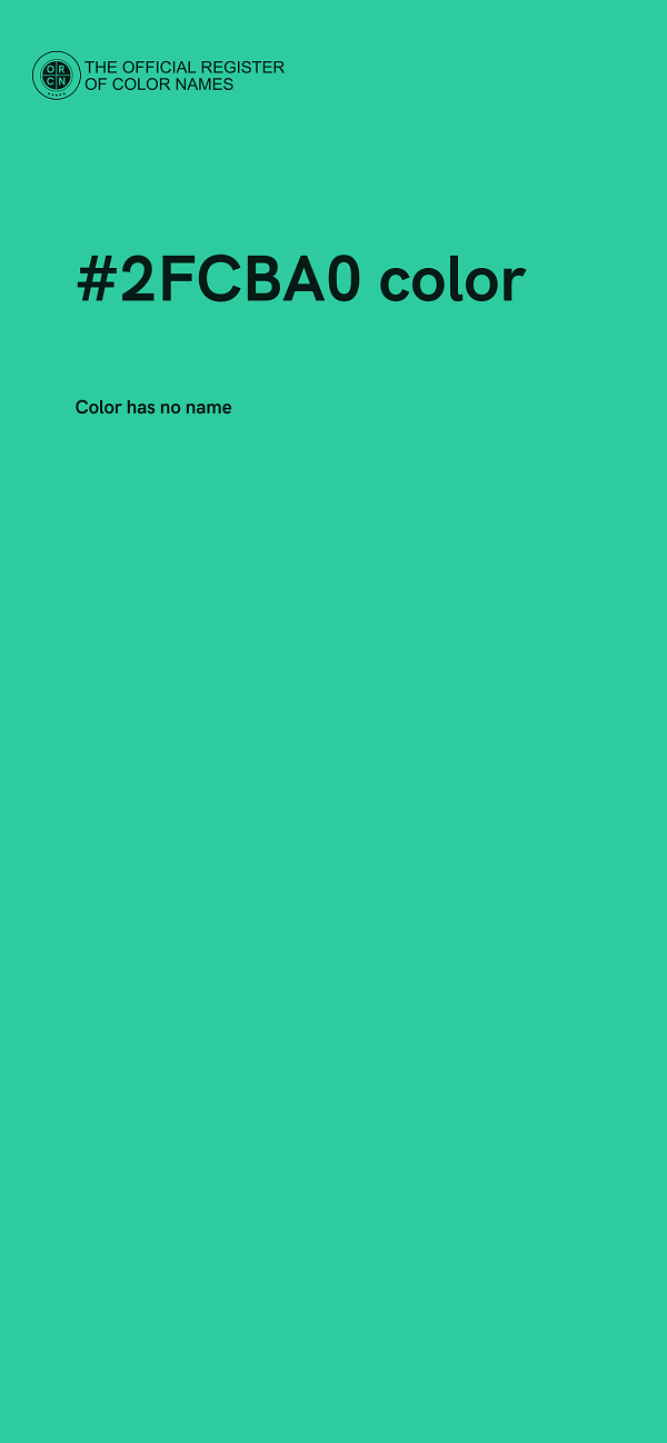 #2FCBA0 color image