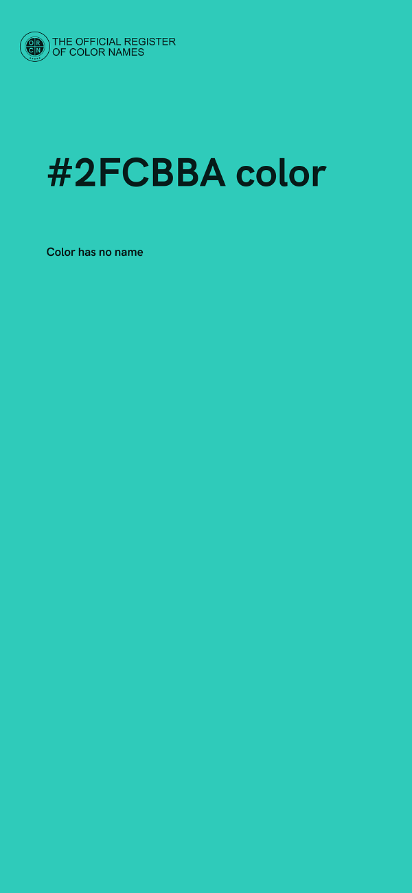 #2FCBBA color image