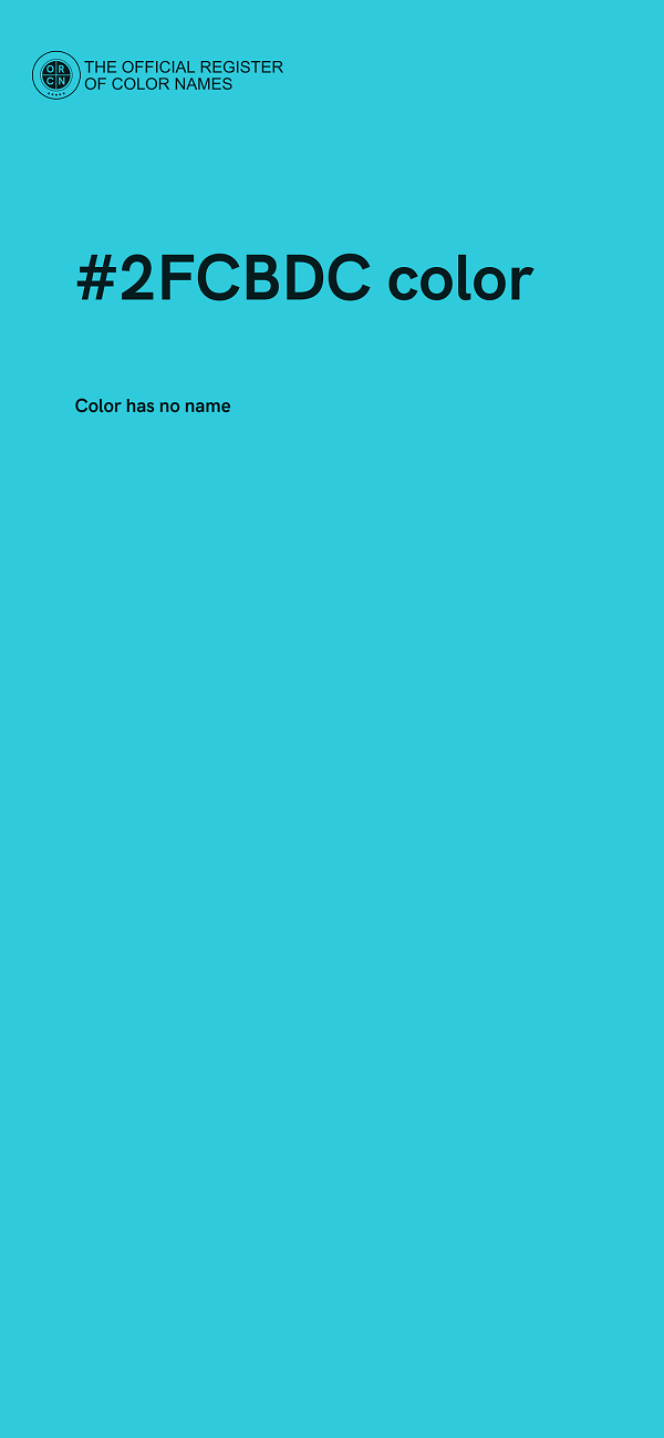 #2FCBDC color image