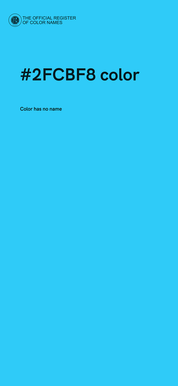 #2FCBF8 color image