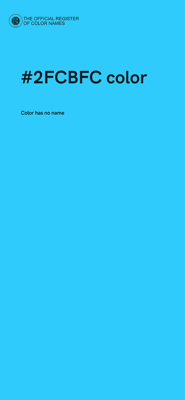 #2FCBFC color image
