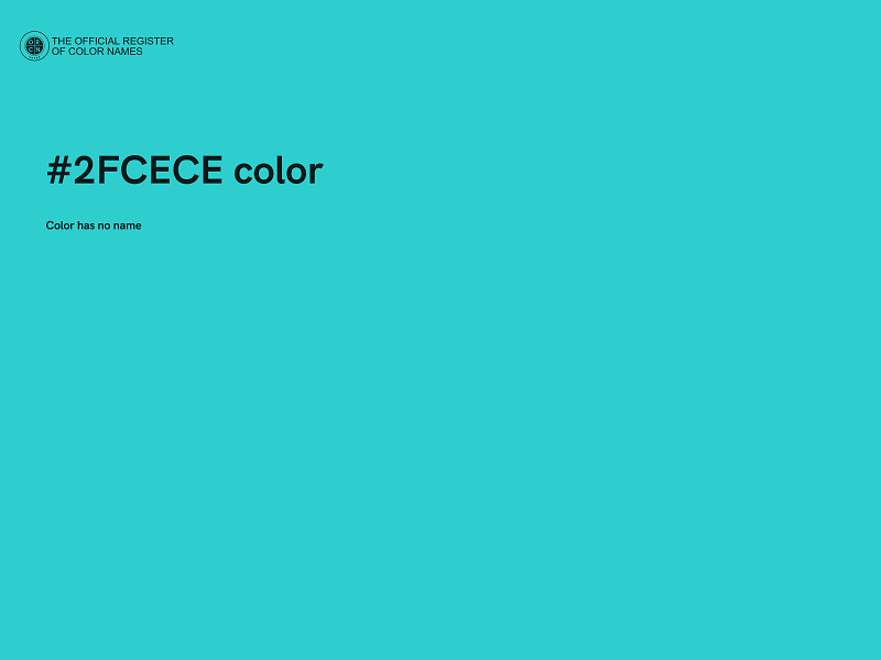 #2FCECE color image