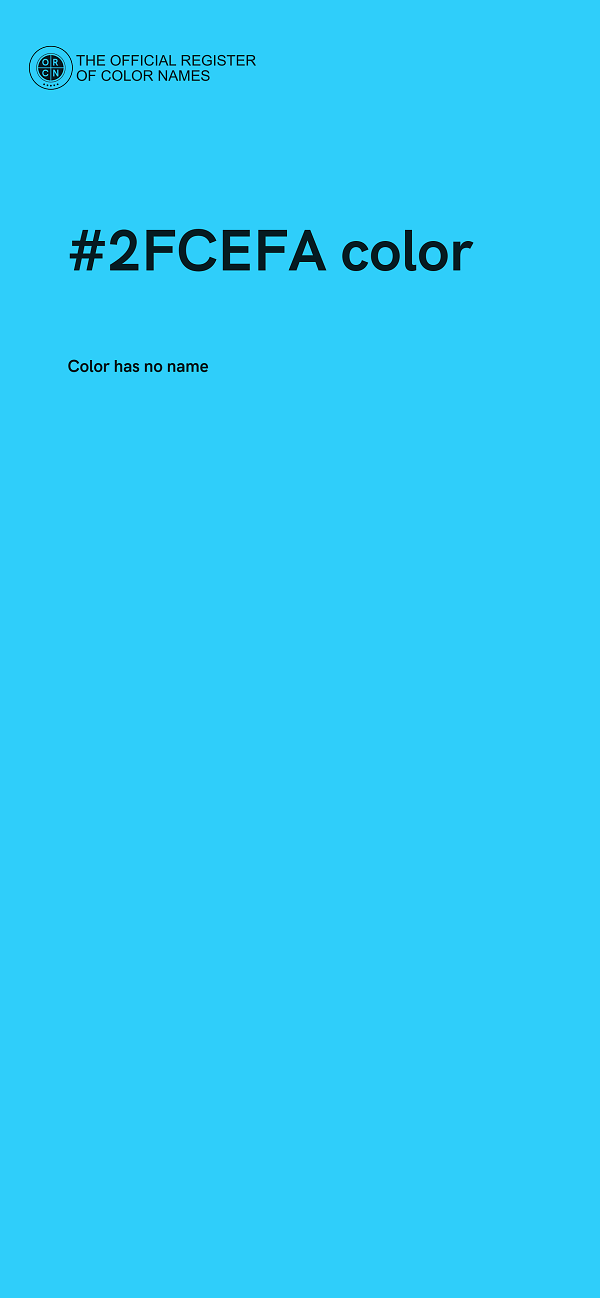 #2FCEFA color image