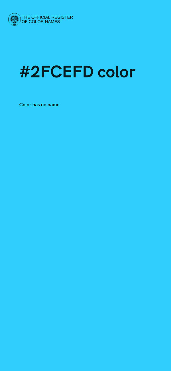 #2FCEFD color image