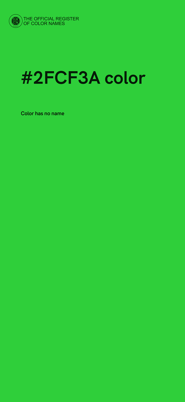 #2FCF3A color image