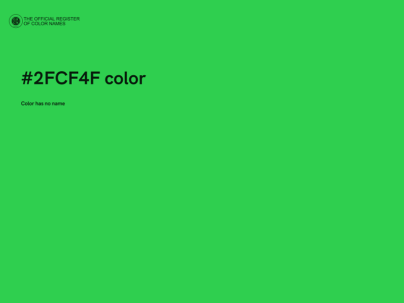 #2FCF4F color image