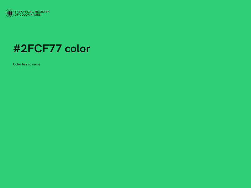 #2FCF77 color image