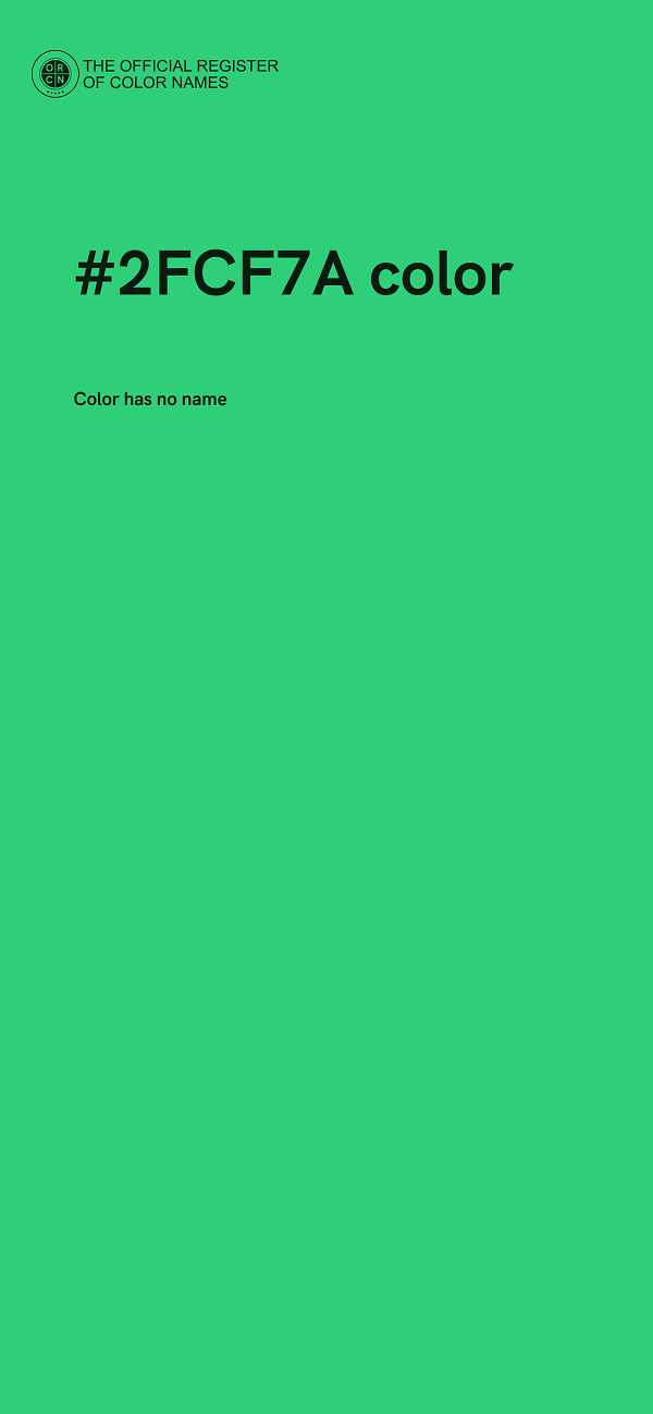 #2FCF7A color image