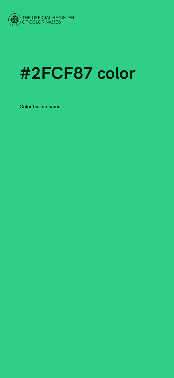 #2FCF87 color image