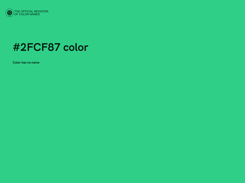 #2FCF87 color image
