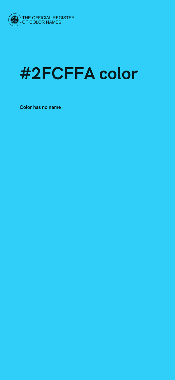#2FCFFA color image