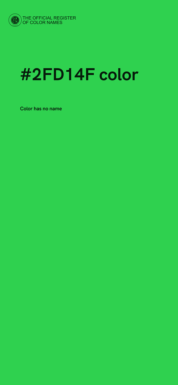 #2FD14F color image