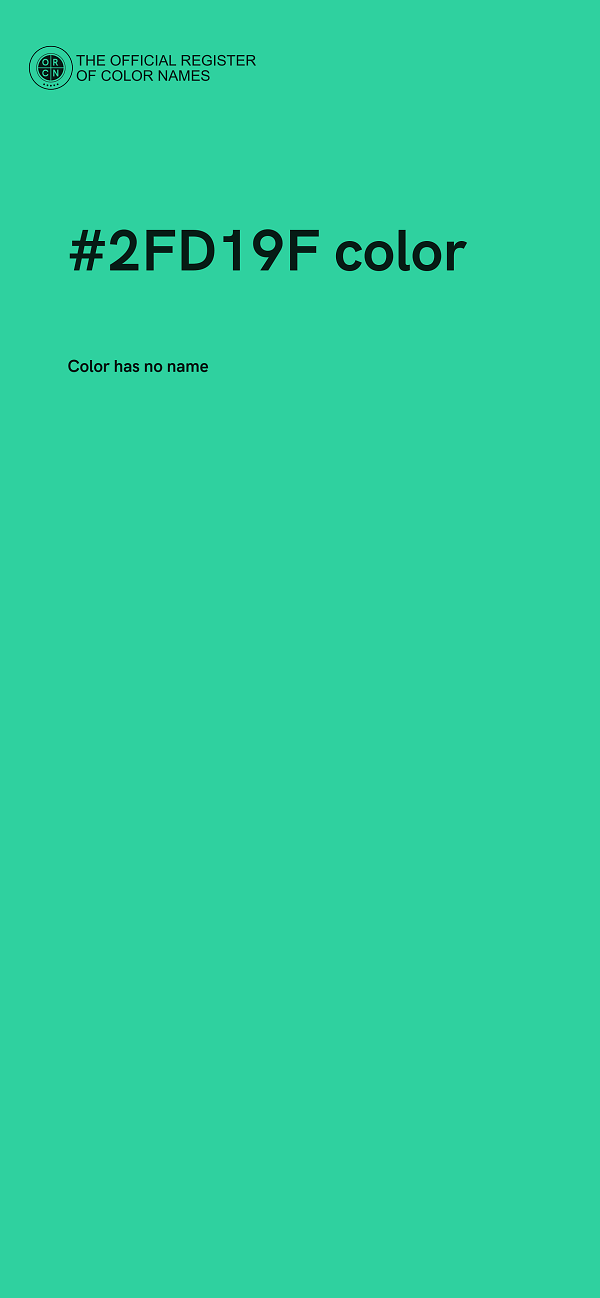 #2FD19F color image