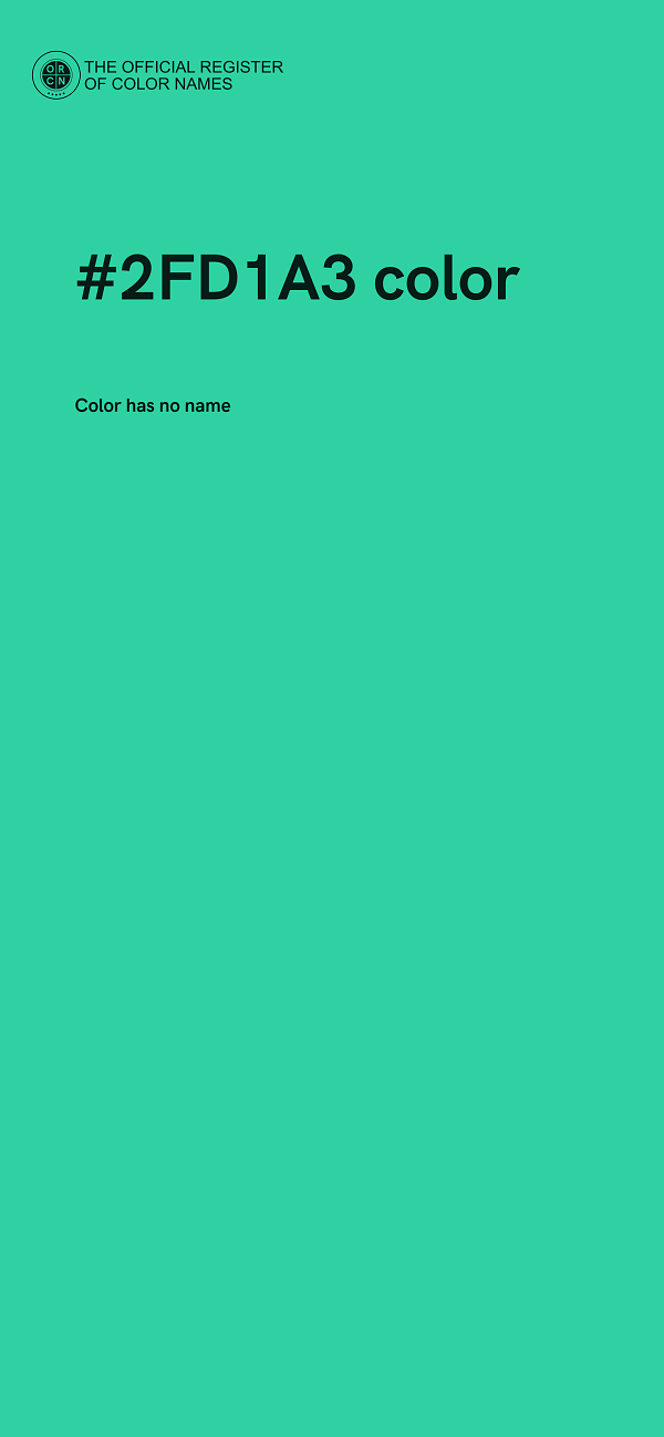 #2FD1A3 color image
